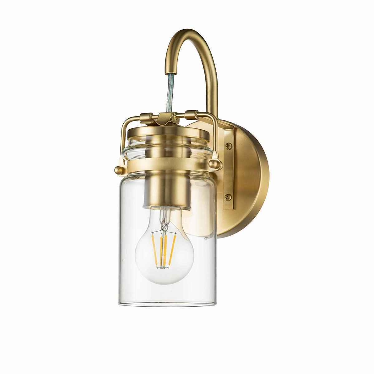 Kichler Brindley 3 Light Brass Flush Mount
