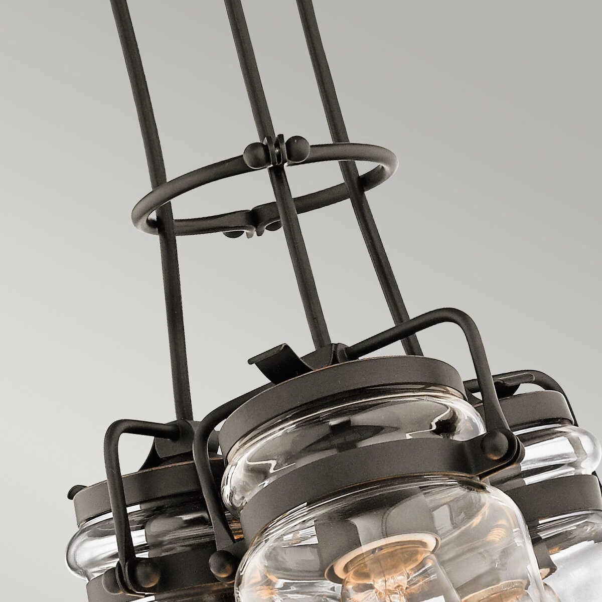 Kichler Brinley 3 Light Bronze Ceiling Pendant Light
