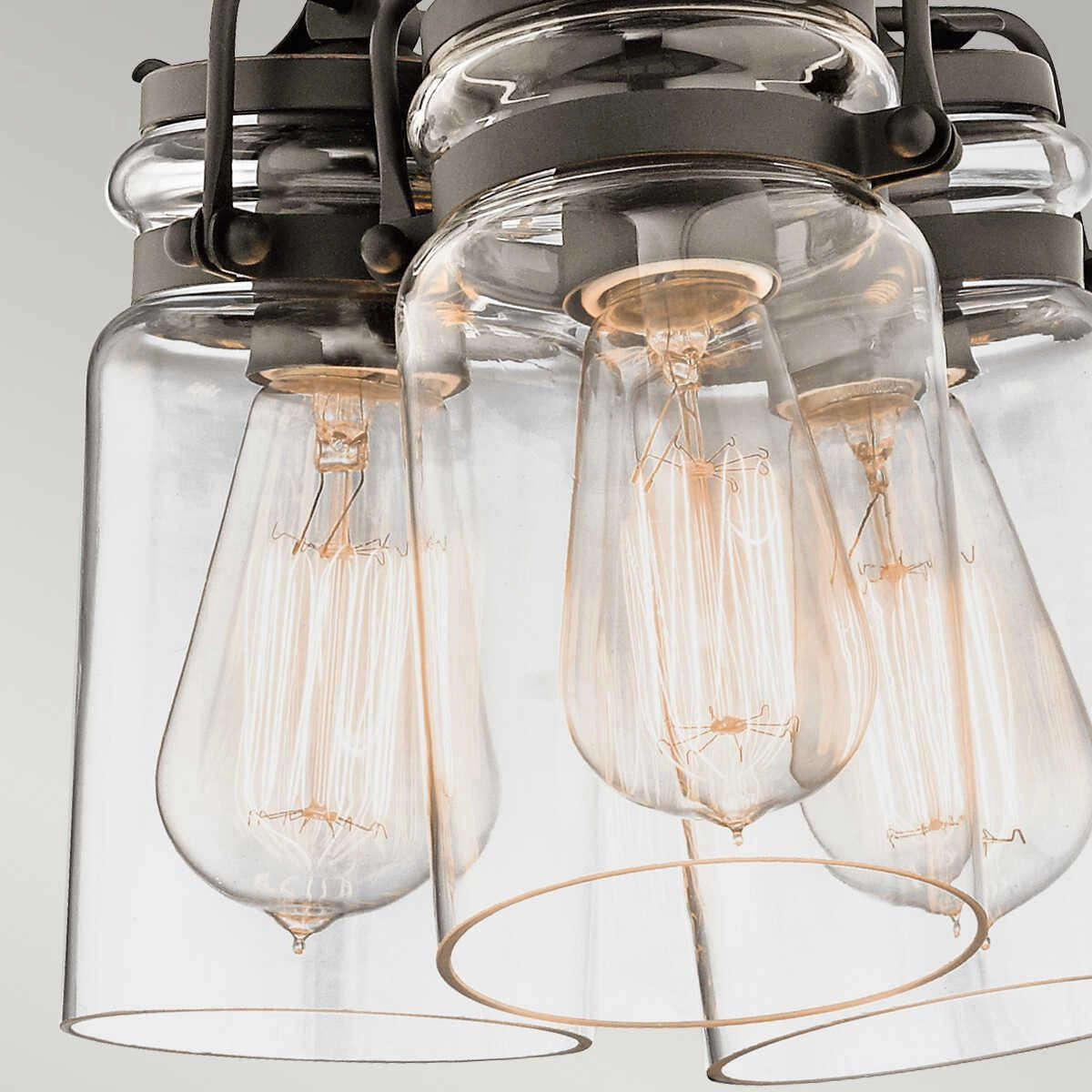 Kichler Brinley 3 Light Bronze Ceiling Pendant Light