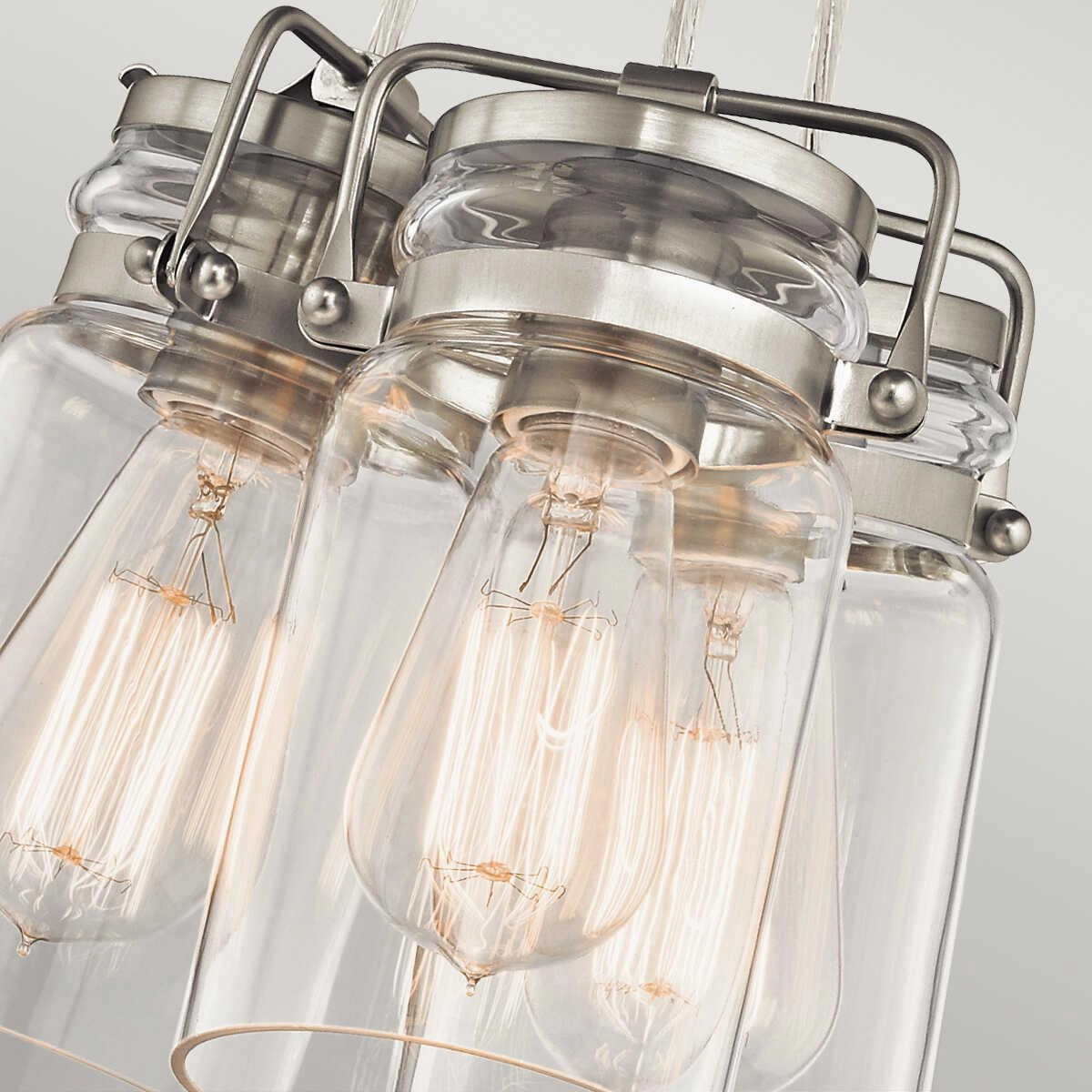 Kichler Brinley 3 Light Brushed Nickel Ceiling Pendant