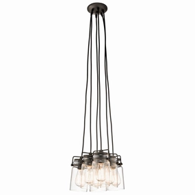 Kichler Brinley 6 Light Bronze Ceiling Pendant Light soft glow ceiling light