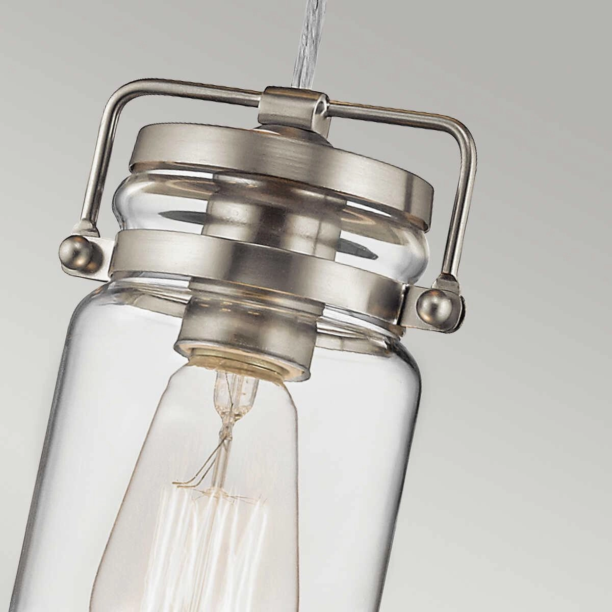Kichler Brinley Brushed Nickel Mini Pendant Ceiling Light