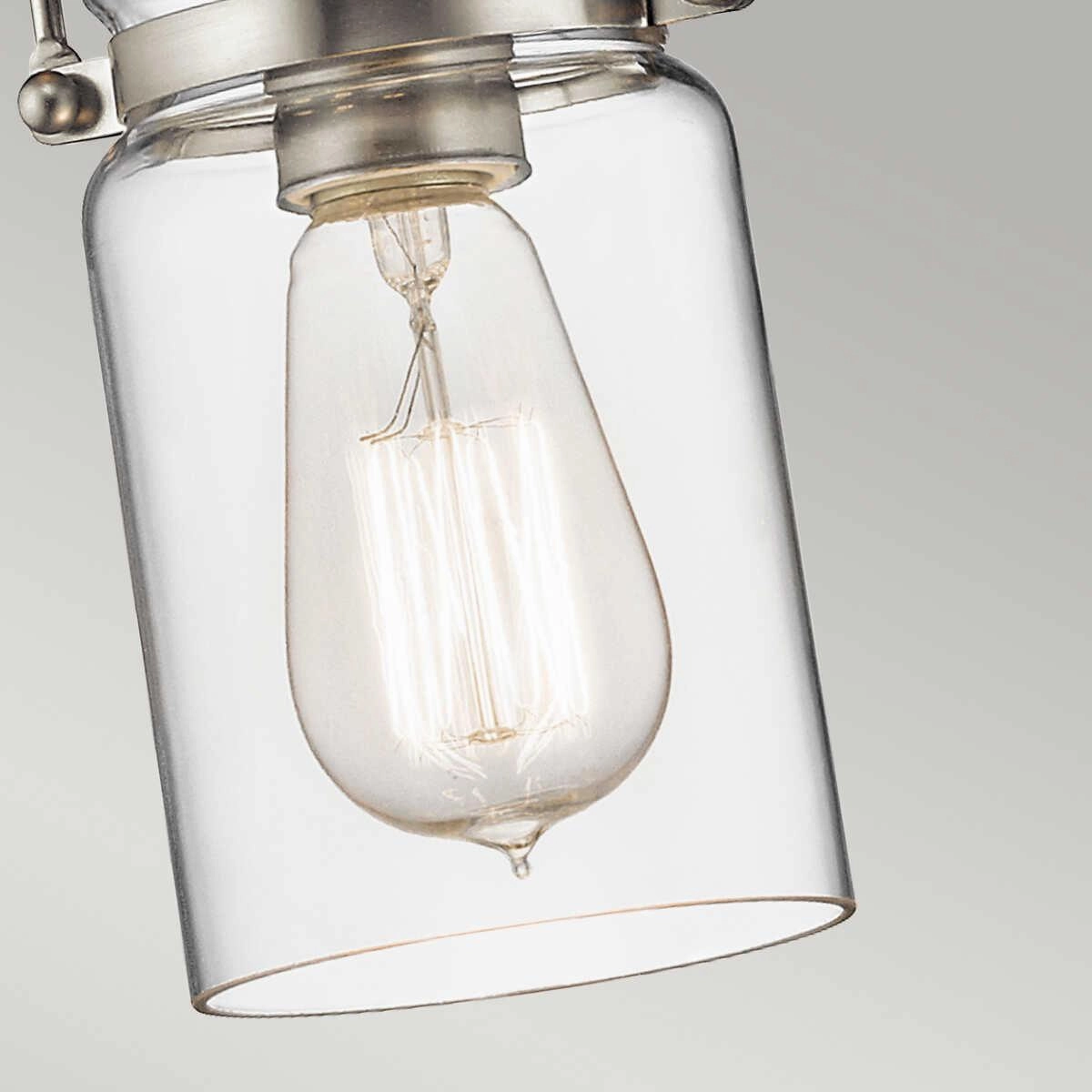 Kichler Brinley Brushed Nickel Mini Pendant Ceiling Light