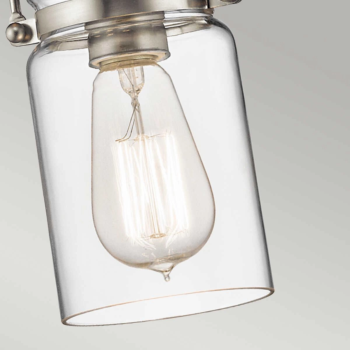 Kichler Brinley Brushed Nickel Mini Pendant Ceiling Light