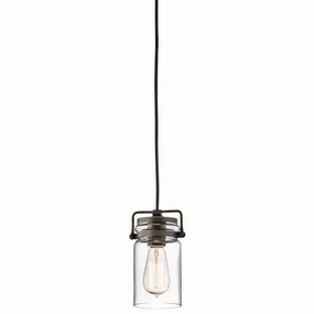 Kichler Brinley Olde Bronze Mini Pendant Ceiling Light ambient ceiling fixture