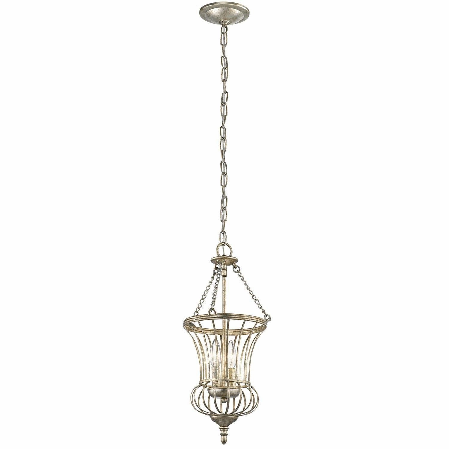 Kichler Calla 2 light Small Gold Pendant Ceiling Light white ceiling lamp