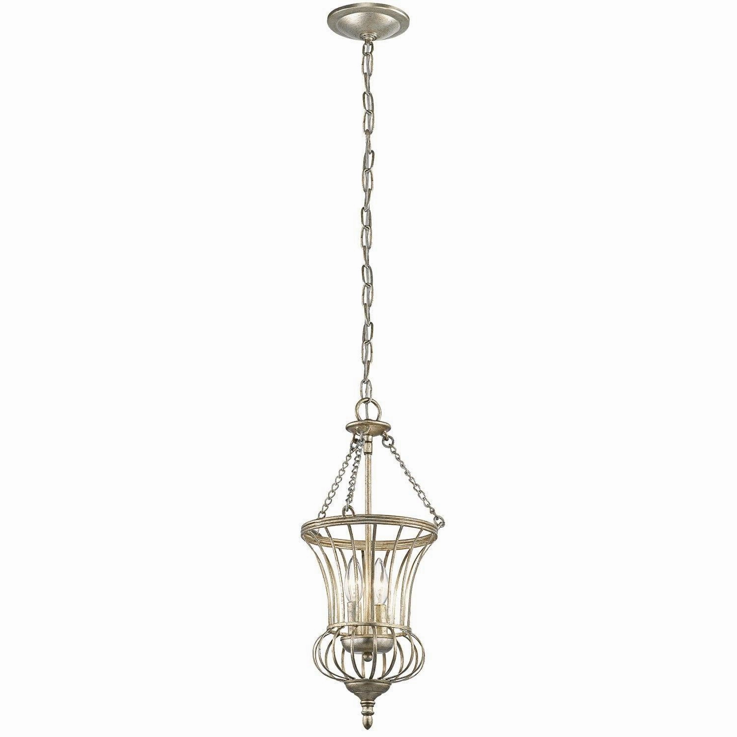 Kichler Calla 2 light Small Gold Pendant Ceiling Light ambient ceiling fixture