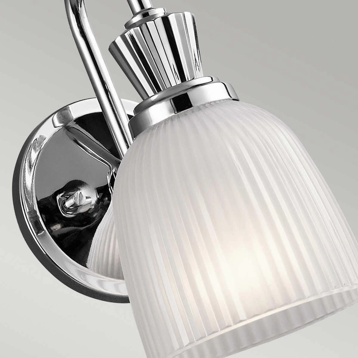 Kichler Cora 1 Light Polished Chrome Bathroom Wall Light