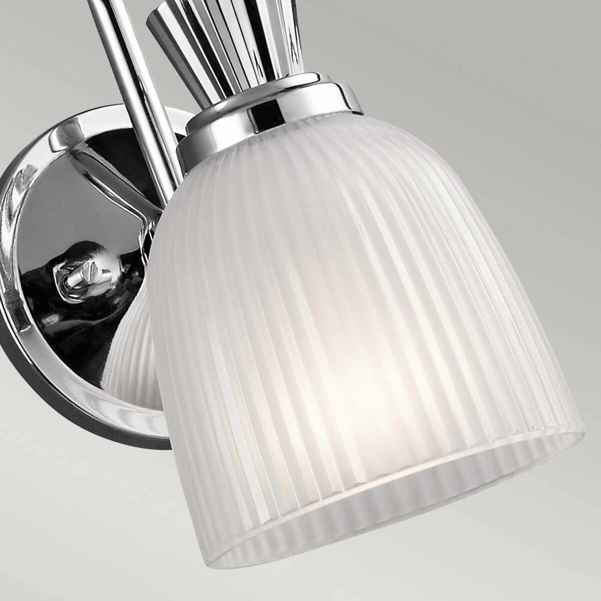 Kichler Cora 1 Light Polished Chrome Bathroom Wall Light