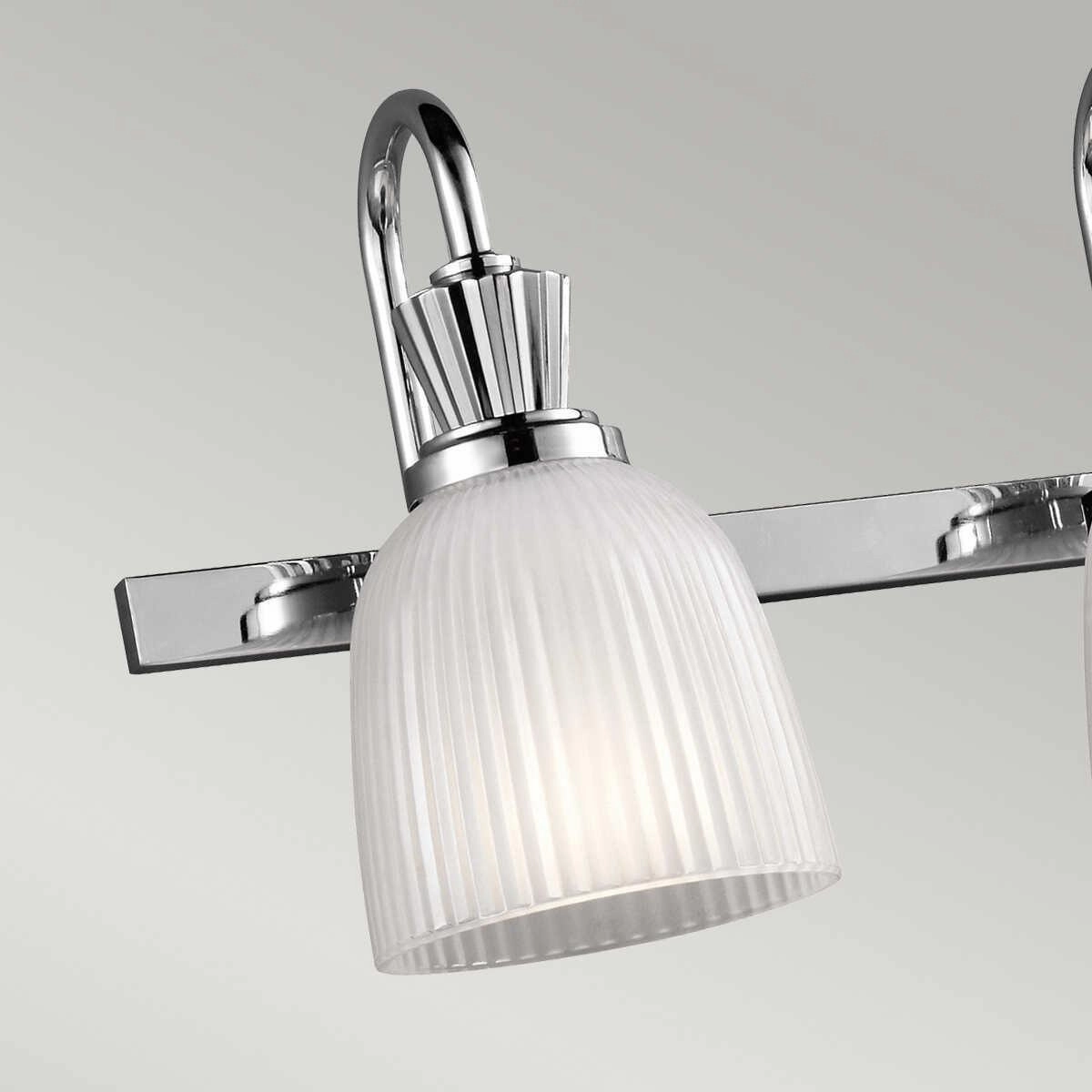 Kichler Cora 4 Light Polished Chrome Bathroom Wall Light
