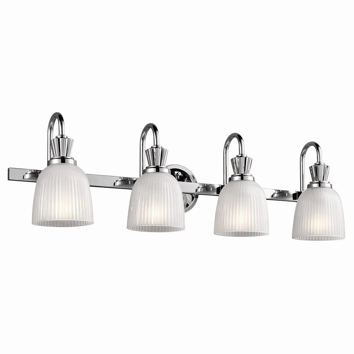 Kichler Cora 4 Light Polished Chrome Bathroom Wall Light vintage desk lamp