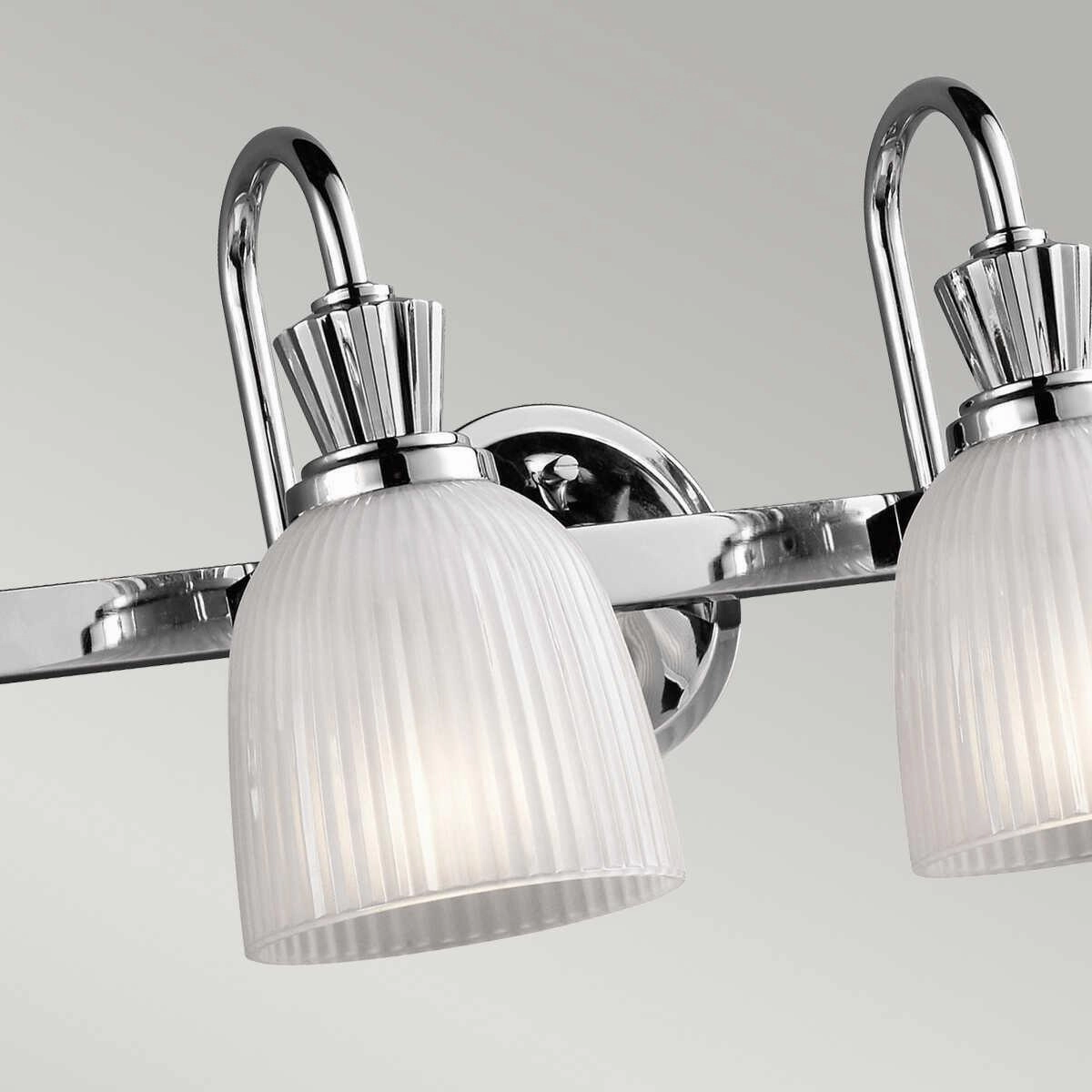 Kichler Cora 4 Light Polished Chrome Bathroom Wall Light