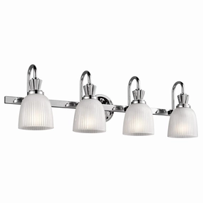 Kichler Cora 4 Light Polished Chrome Bathroom Wall Light vintage desk lamp