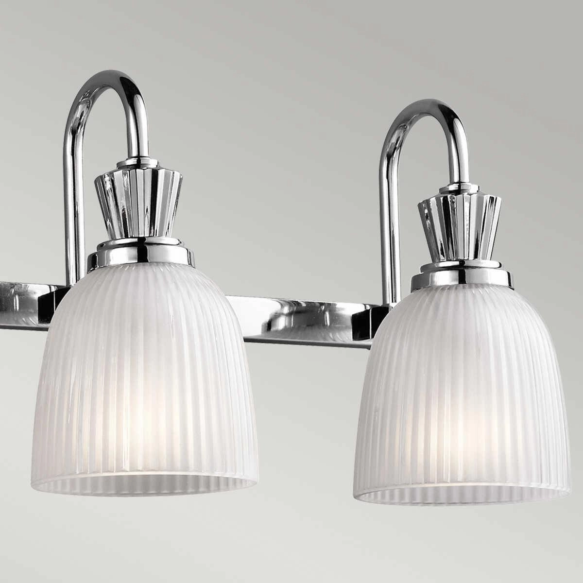 Kichler Cora 4 Light Polished Chrome Bathroom Wall Light