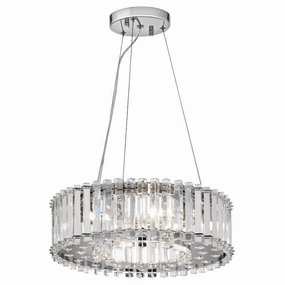 Kichler Crystal Skye 6 Light Ceiling Pendant soft glow ceiling light