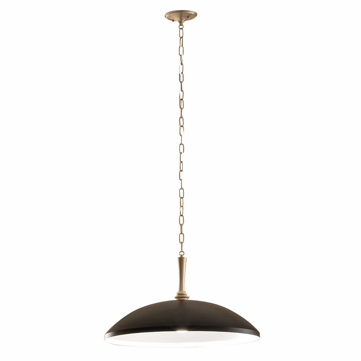 Kichler Delarosa Black and Champagne Bronze Ceiling Pendant Light