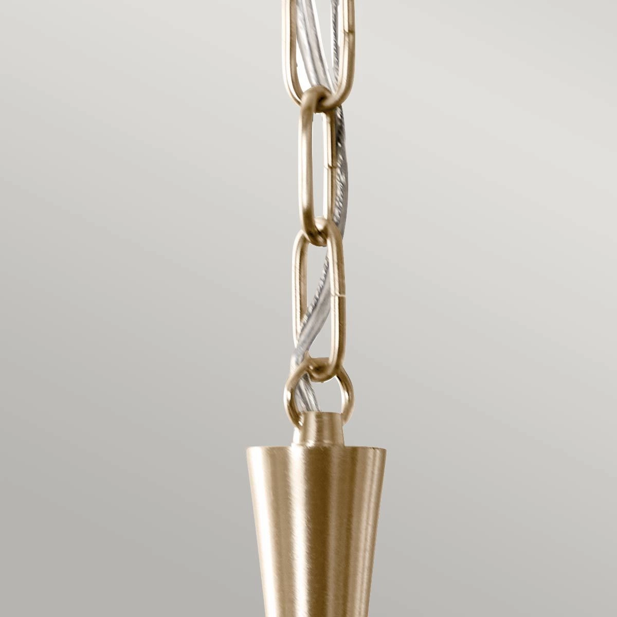 Kichler Delarosa Black and Champagne Bronze Ceiling Pendant Light