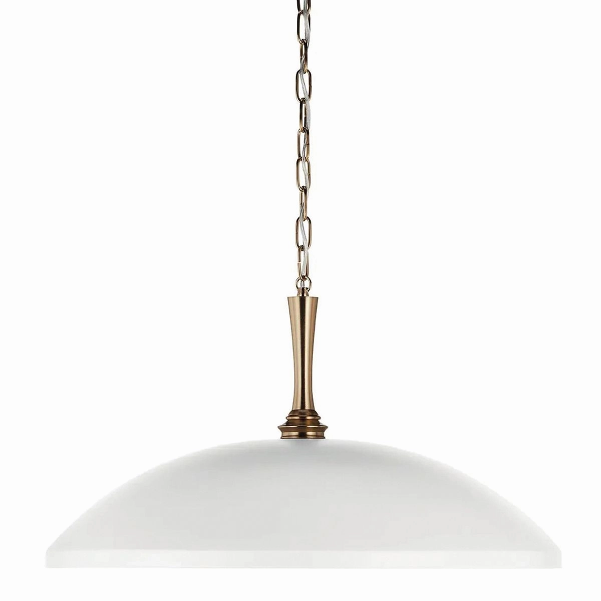 Kichler Delarosa White and Champagne Bronze Ceiling Pendant Light