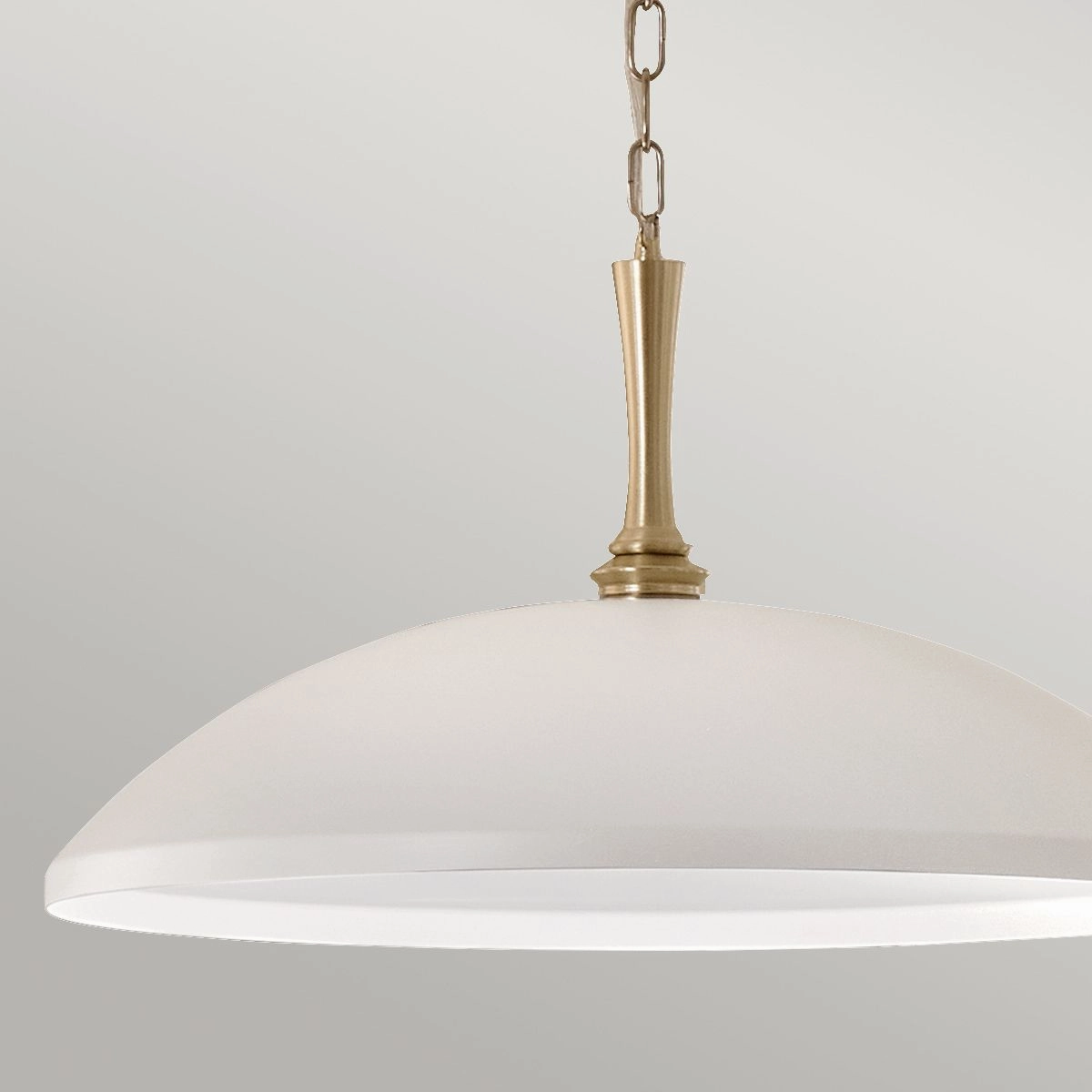 Kichler Delarosa White and Champagne Bronze Ceiling Pendant Light