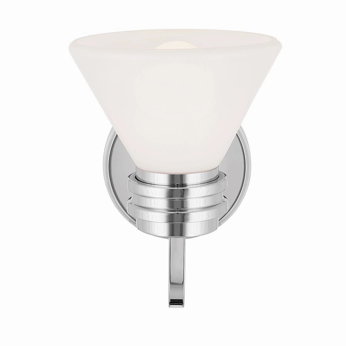 Kichler Farum Black with Polished Chrome Wall Light