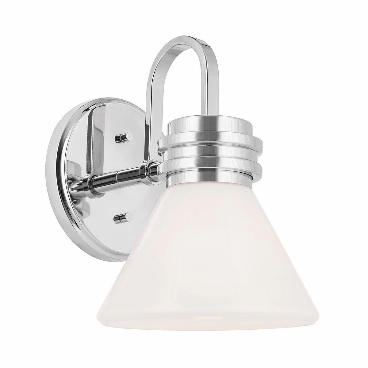 Kichler Farum Black with Polished Chrome Wall Light