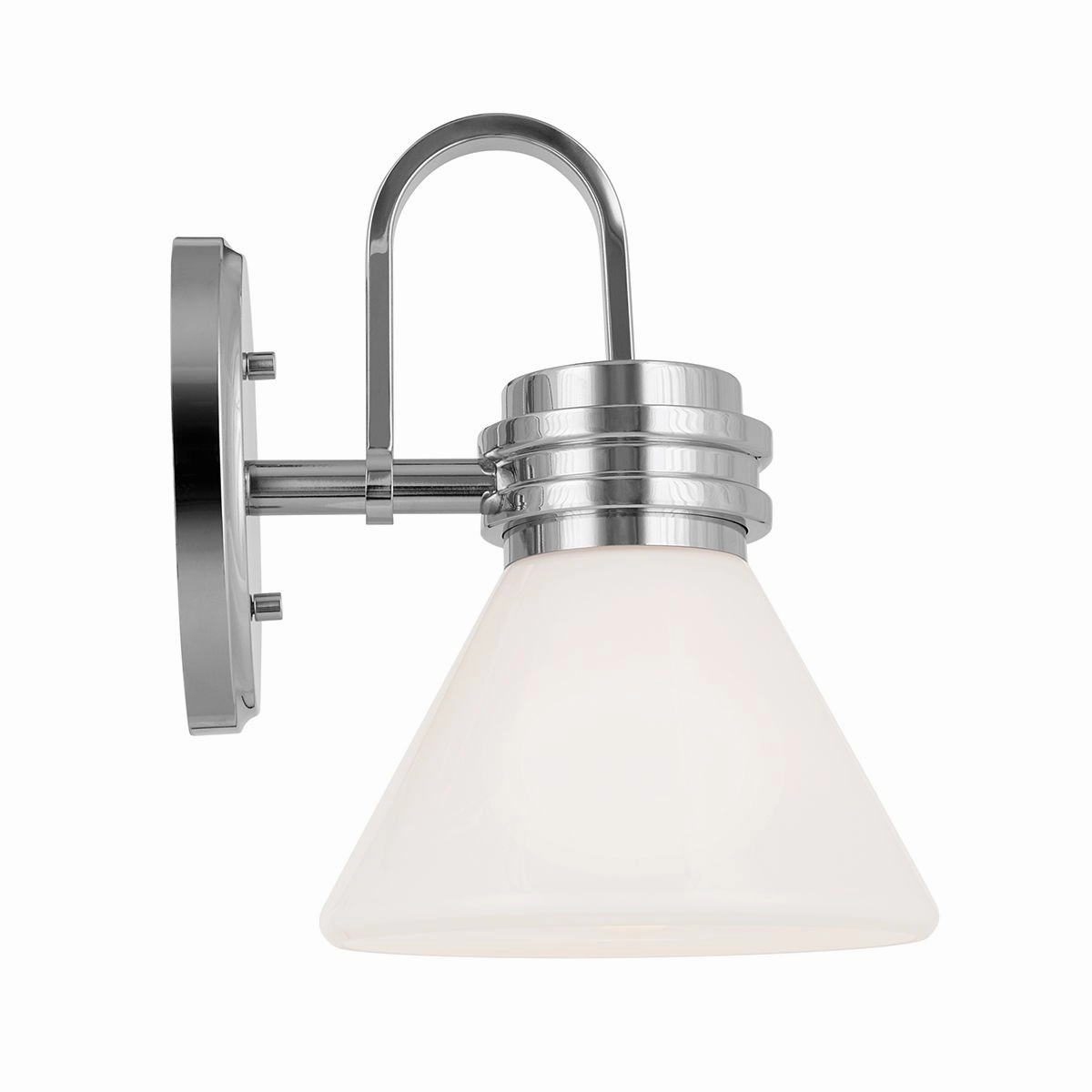 Kichler Farum Black with Polished Chrome Wall Light