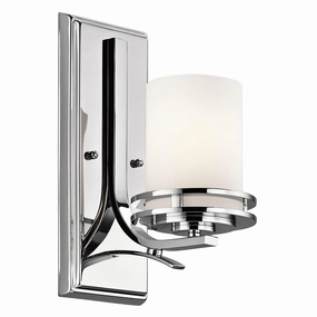 Kichler Hendrik 1 Light Polished Chrome Bathroom Wall Light vintage desk lamp