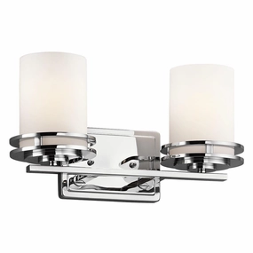 Kichler Hendrik 2 Light Polished Chrome Bathroom Wall Light vintage desk lamp