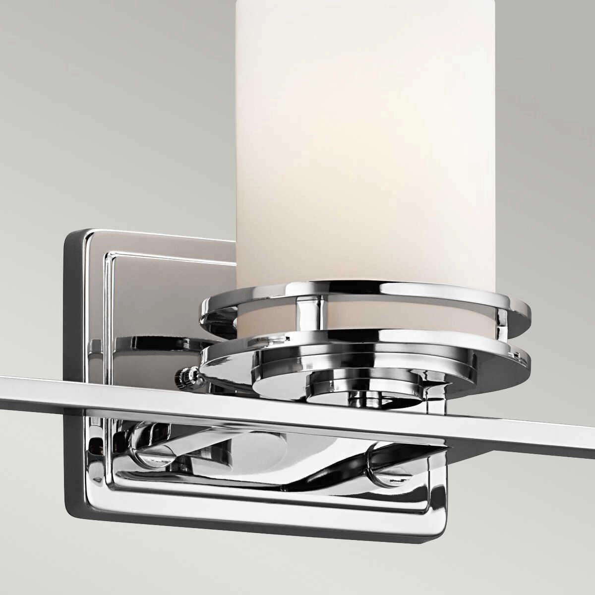 Kichler Hendrik 3 Light Polished Chrome Bathroom Wall Light