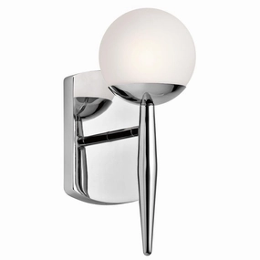 Kichler Jasper 1 Light Polished Chrome Bathroom Wall Light vintage desk lamp