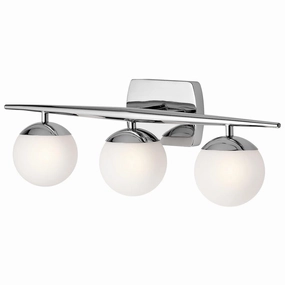 Kichler Jasper 3 Light Polished Chrome Bathroom Wall Light vintage desk lamp