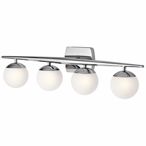 Kichler Jasper 4 Light Polished Chrome Bathroom Wall Light vintage desk lamp