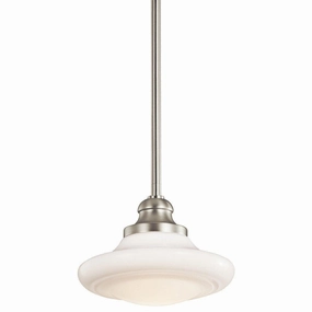 Kichler Keller Nickel Duo Mount Small Pendant Ceiling Light ambient ceiling fixture