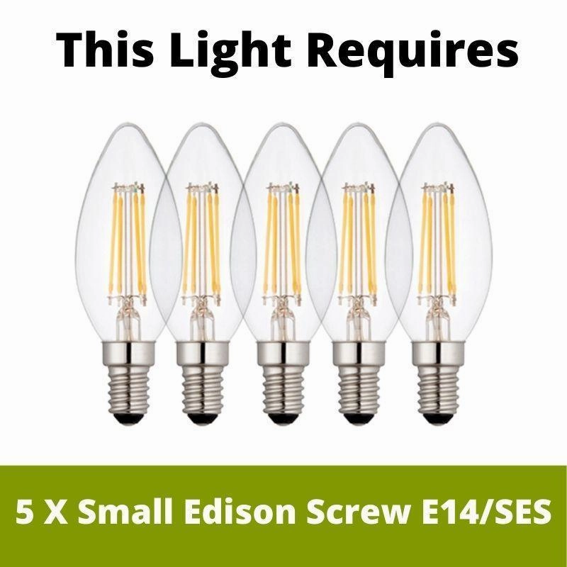 Kichler Lacey 5 Light Chandelier - Antique Pewter