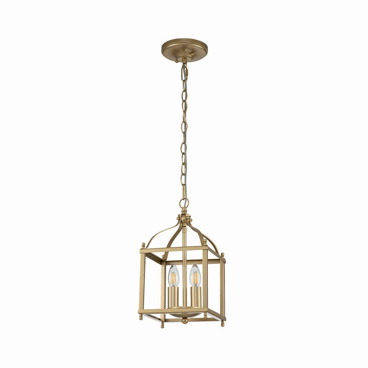 Kichler Larkin 2 Light Brass Small Ceiling Pendant
