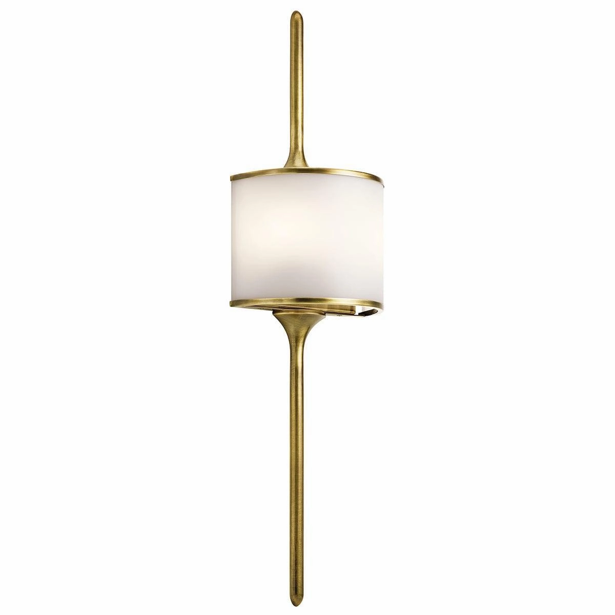 Kichler Mona 2 Light Natural Brass Bathroom Wall Light vintage desk lamp