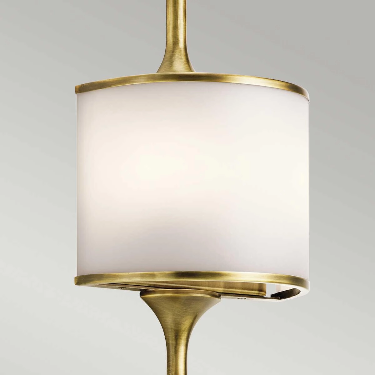 Kichler Mona 2 Light Natural Brass Bathroom Wall Light