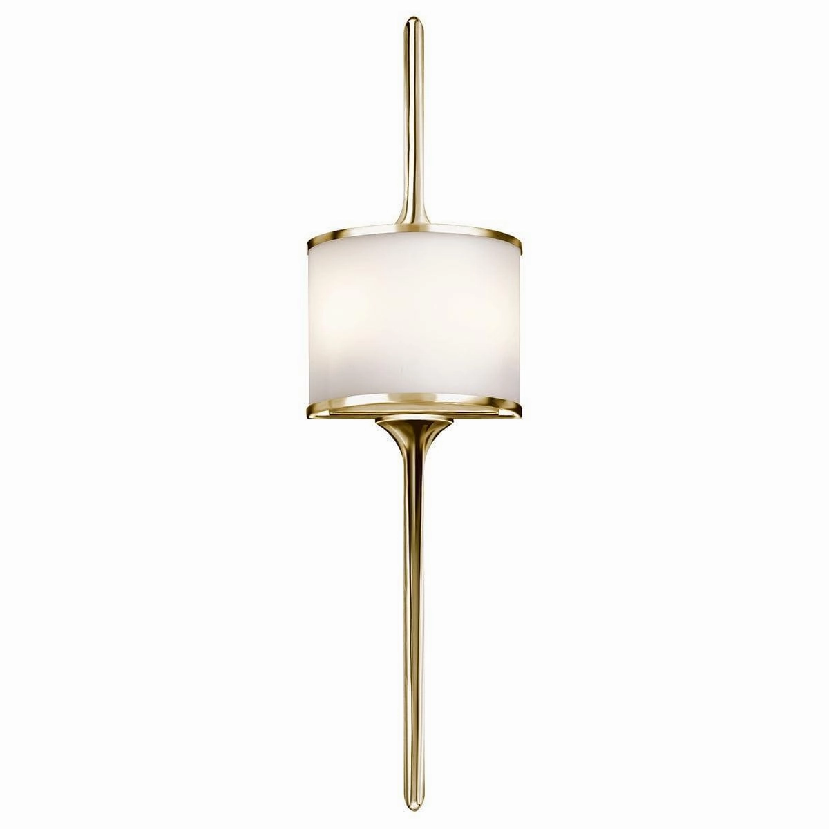 Kichler Mona 2 Light Polished Brass Bathroom Wall Light vintage desk lamp