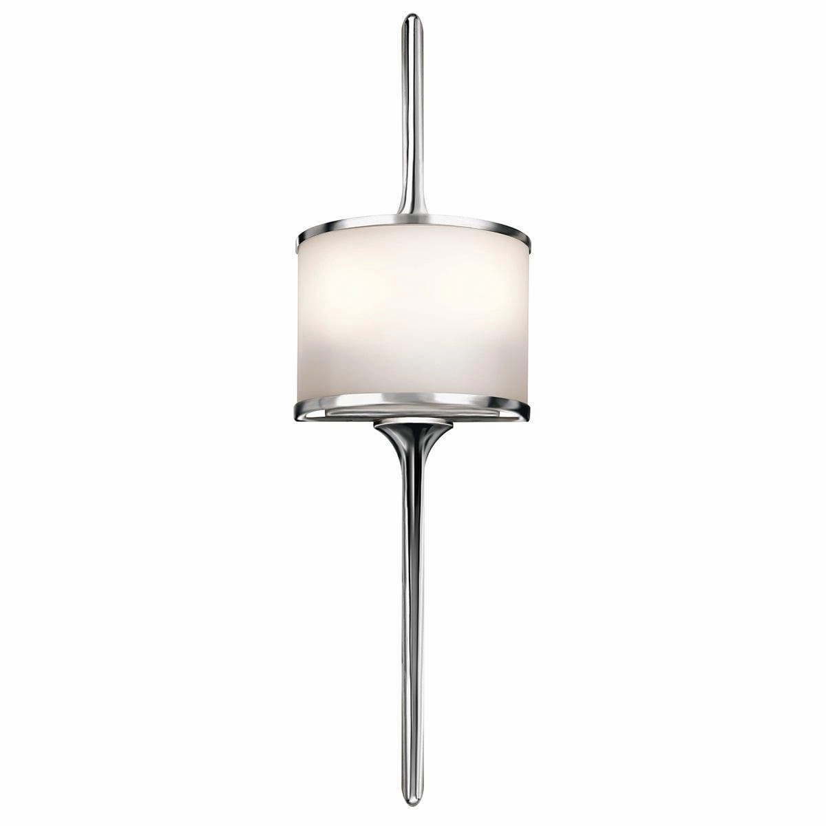 Kichler Mona 2 Light Polished Chrome Bathroom Wall Light - 17cm vintage desk lamp