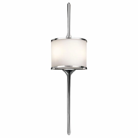 Kichler Mona 2 Light Polished Chrome Bathroom Wall Light vintage desk lamp