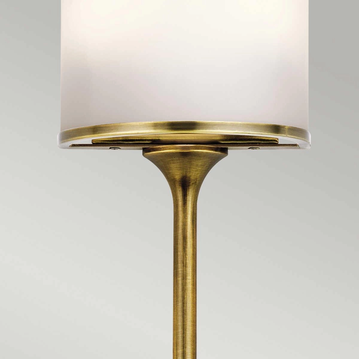 Kichler Mona 2 Light Small Natural Brass Bathroom Wall Light