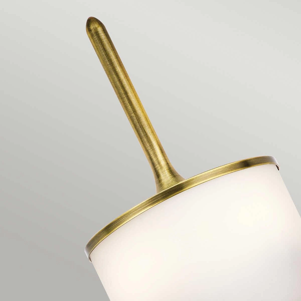 Kichler Mona 2 Light Small Natural Brass Bathroom Wall Light