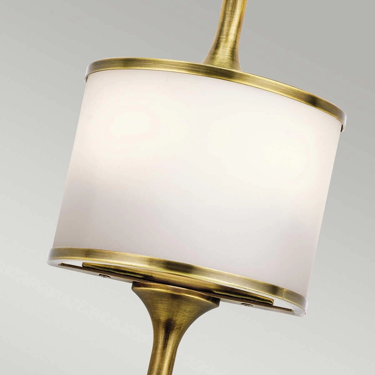 Kichler Mona 2 Light Small Natural Brass Bathroom Wall Light