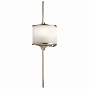 Kichler Mona 2 Light Small Pewter Bathroom Wall Light vintage desk lamp