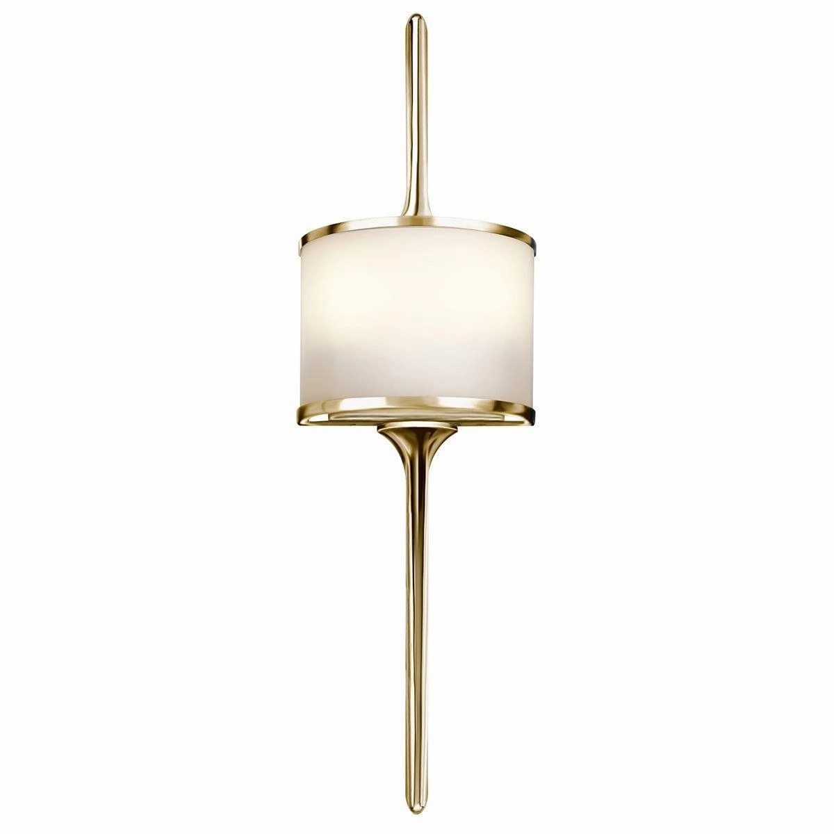 Kichler Mona 2 Light Small Polished Brass Bathroom Wall Light vintage desk lamp