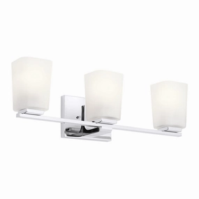 Kichler Roehm 3 Light Chrome Bathroom Wall Light vintage desk lamp