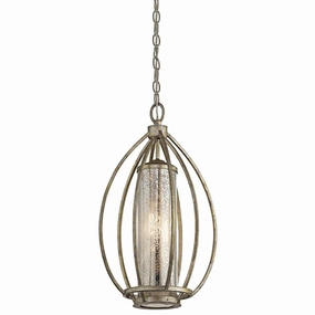 Kichler Rosalie 1 Light Gold Ceiling Pendant soft glow ceiling light