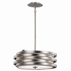 Kichler Roswell Brushed Nickel Pendant Ceiling Light ambient ceiling fixture