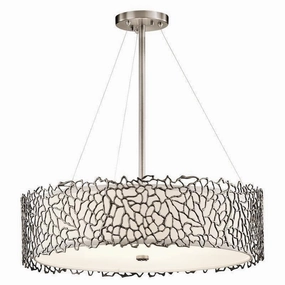 Kichler Silver Coral Pendant Ceiling Light white ceiling lamp