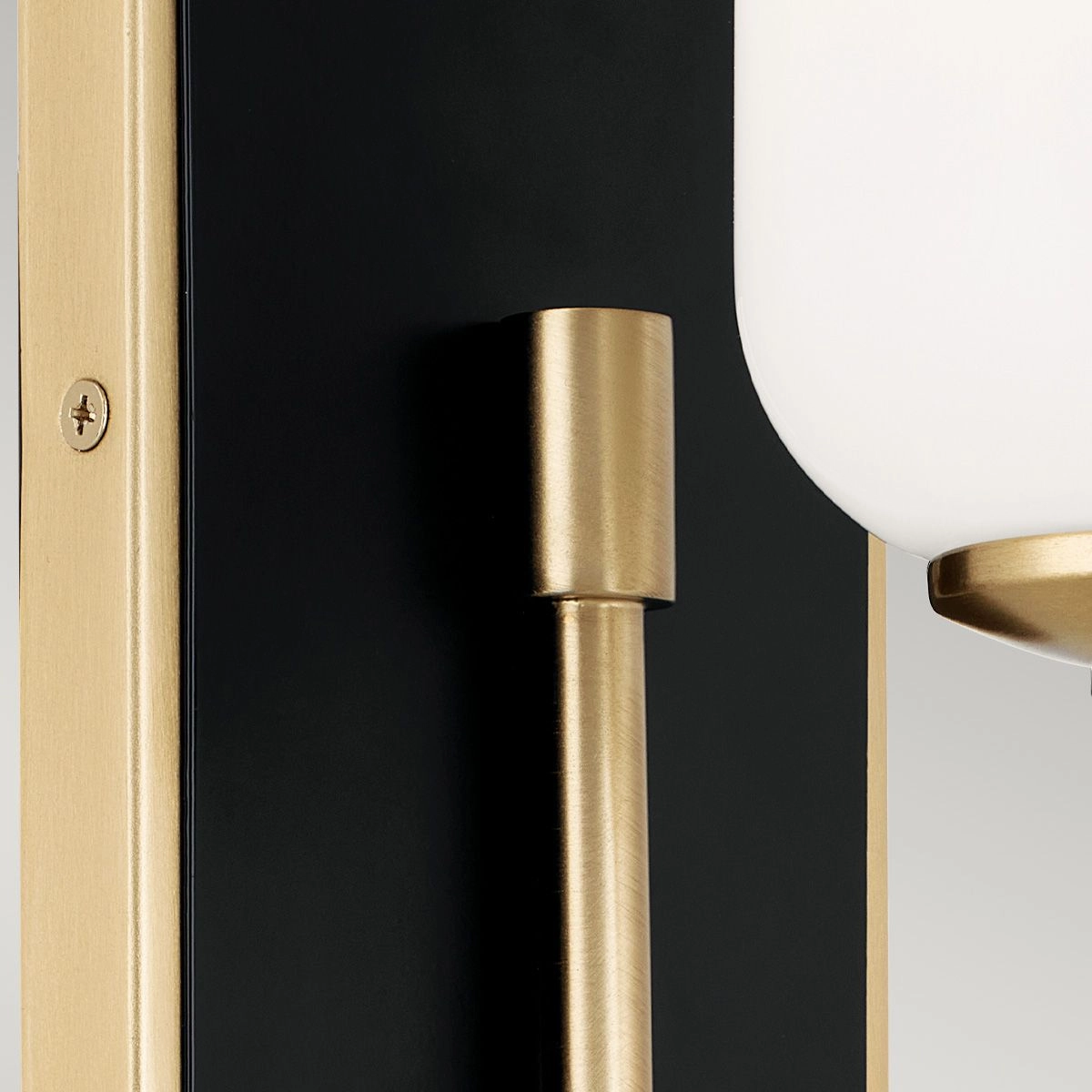 Kichler Solia Wall Light in Champagne Bronze with black accent